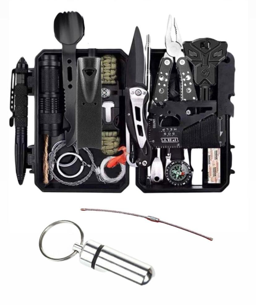 KIT DE SUPERVIVENCIA MULTI/USOS 15 PIEZA